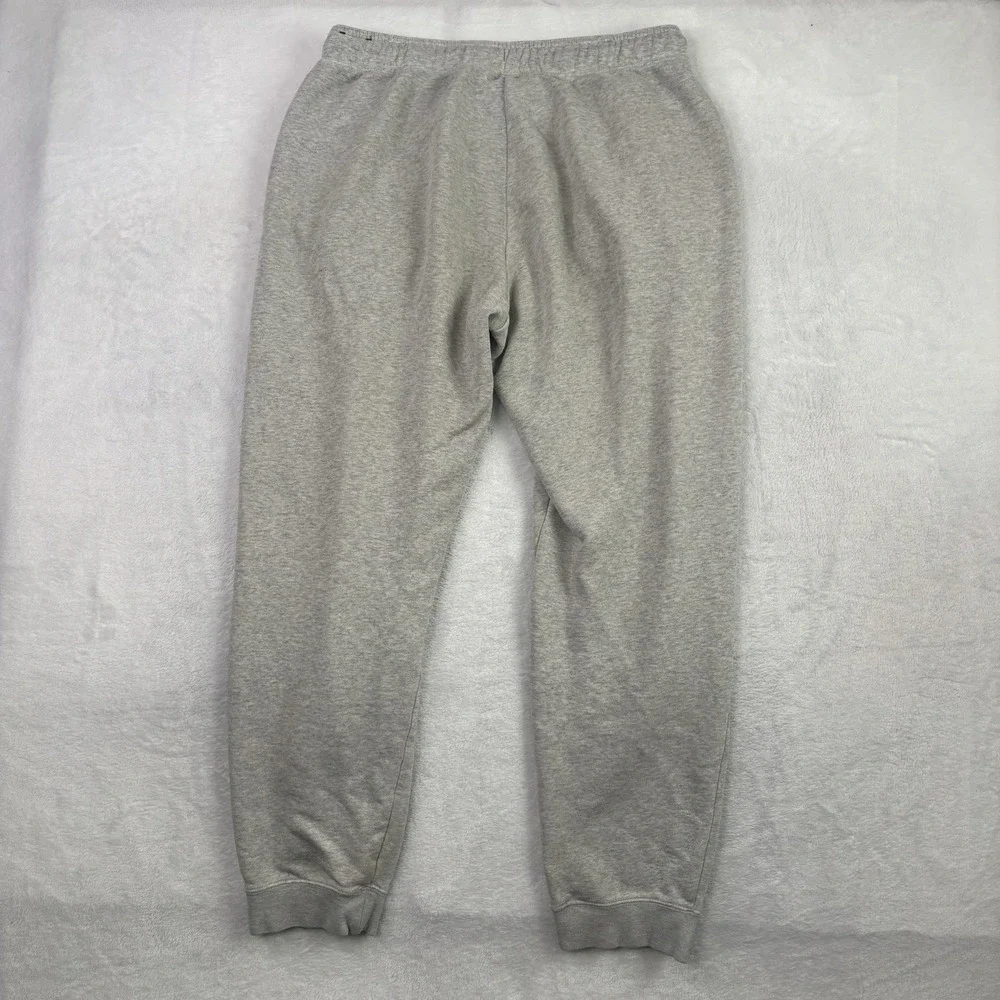 Nike Just Do It Grey Fleece Jogger Sweatpants Activewear Athletic Men's Large